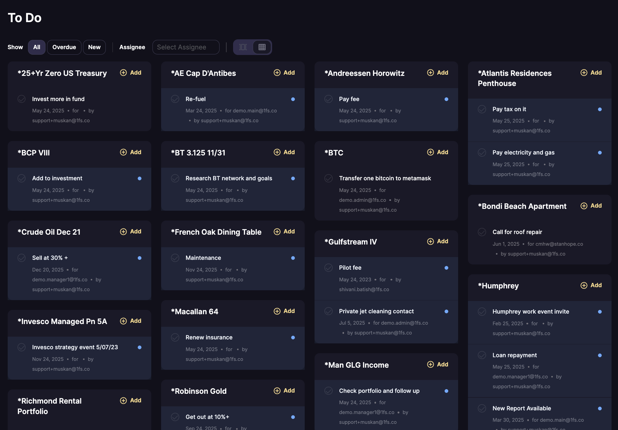 Reduce risk — task management